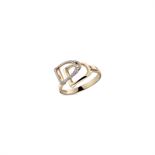 Polo Ralph Lauren Pave Diamond Double-Stirrup Ring