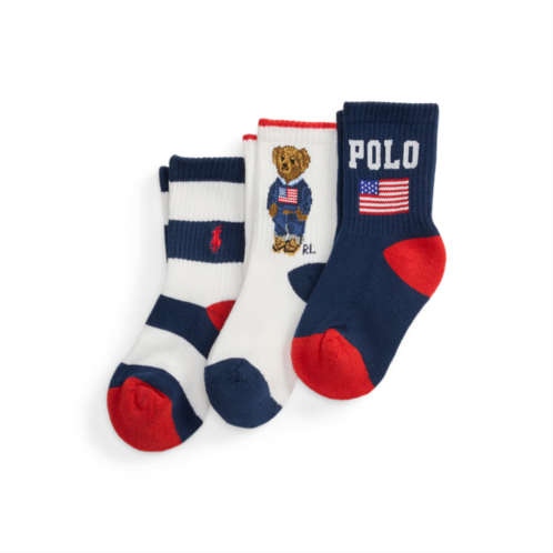 Polo Ralph Lauren Polo Bear Crew Sock 3-pack