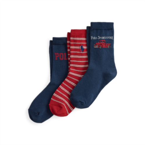 Polo Ralph Lauren Polo Sportsman Crew Sock 3-Pack