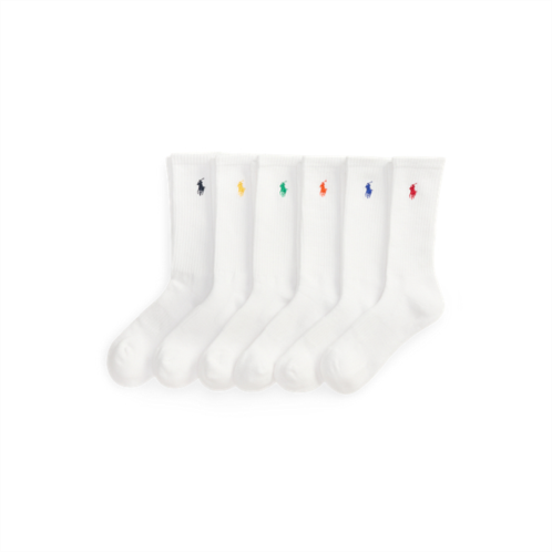 Polo Ralph Lauren Cotton-Blend Crew Sock 6-Pack