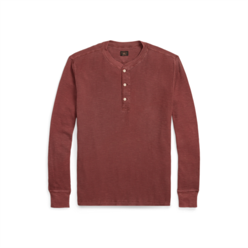 Polo Ralph Lauren Garment-Dyed Waffle-Knit Henley Shirt