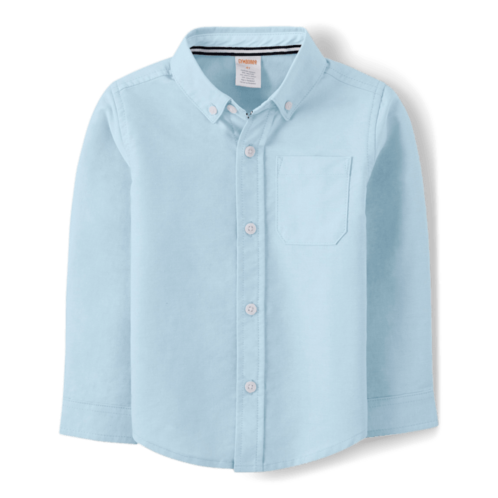 Gymboree Boys Wrinkle Resistant Button Down Shirt - Uniform - blue Gymboree Boys Wrinkle Resistant Button Down Shirt - Uniform - blue