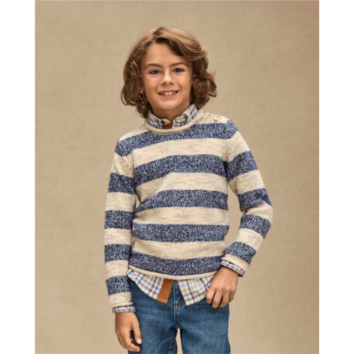 Gymboree Kids Heathered Striped Sweater - First Frost - blue Gymboree Kids Heathered Striped Sweater - First Frost - blue