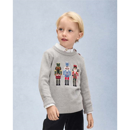 Boys Embroidered Nutcracker Sweater - New York City Ballet by GYMBOREE - gray Boys Embroidered Nutcracker Sweater - New York City Ballet by GYMBOREE - gray