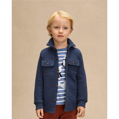 Gymboree Boys Quilted Scuba Button Up Shirt - First Frost - blue Gymboree Boys Quilted Scuba Button Up Shirt - First Frost - blue