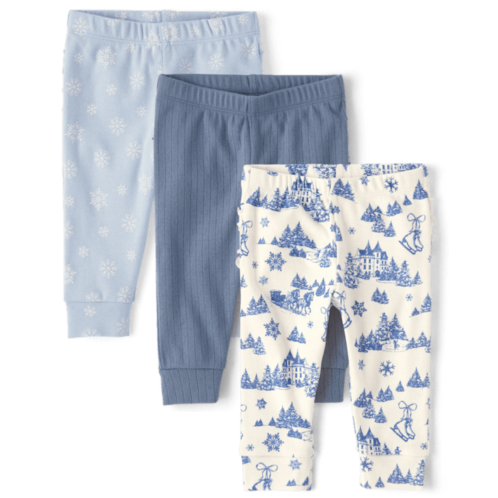 Baby Girls Snowflake Ruffle Leggings 3-Pack - Homegrown by Gymboree - multi Baby Girls Snowflake Ruffle Leggings 3-Pack - Homegrown by Gymboree - multi