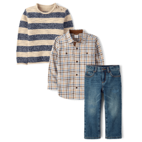Gymboree Boys Gingham 3-Piece Outfit Set - First Frost - multi Gymboree Boys Gingham 3-Piece Outfit Set - First Frost - multi