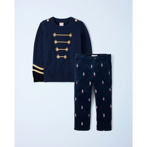 Boys Embroidered Nutcracker 2-Piece Outfit Set - New York City Ballet by GYMBOREE - blue Boys Embroidered Nutcracker 2-Piece Outfit Set - New York City Ballet by GYMBOREE - blue