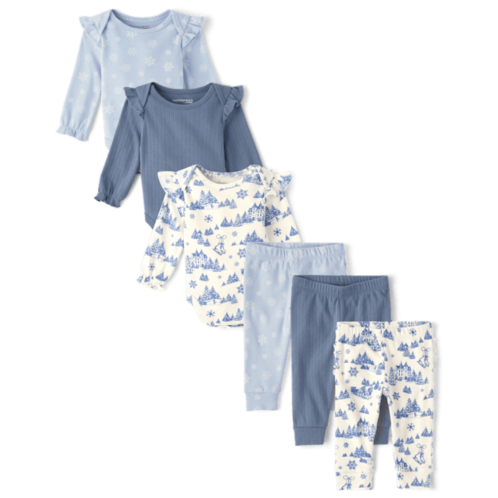 Baby Girls Snowflake 6-Piece Outfit Set - Homegrown by Gymboree - multi Baby Girls Snowflake 6-Piece Outfit Set - Homegrown by Gymboree - multi