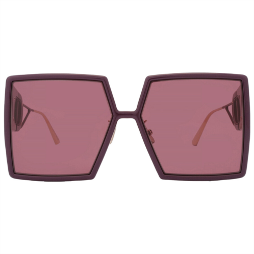 Dior 30MONTAIGNE SU Burgundy Square Ladies Sunglasses Dior 30MONTAIGNE SU Burgundy Square Ladies Sunglasses