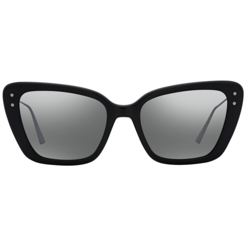 MISSDIOR B5I Smoke Mirror Butterfly Ladies Sunglasses MISSDIOR B5I Smoke Mirror Butterfly Ladies Sunglasses