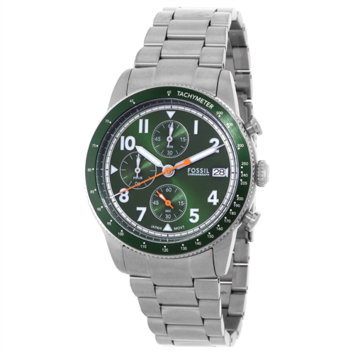 Fossil Sport Tourer Chronograph Quartz Green Dial Mens Watch Fossil Sport Tourer Chronograph Quartz Green Dial Mens Watch