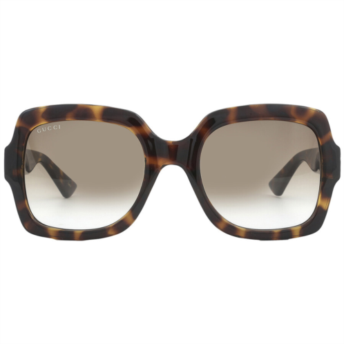 Gucci Brown Gradient Square Ladies Sunglasses Gucci Brown Gradient Square Ladies Sunglasses