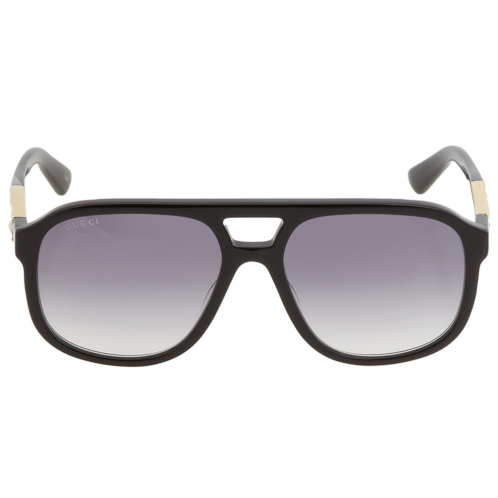 Gucci Gray Gradient Pilot Unisex Sunglasses Gucci Gray Gradient Pilot Unisex Sunglasses