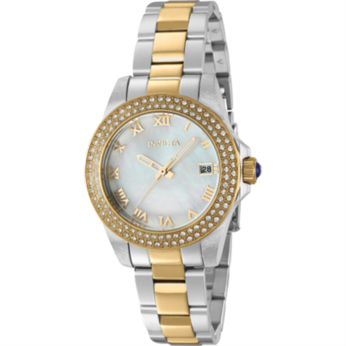Invicta Angel Quartz Crystal Mother of Pearl Dial Ladies Watch Invicta Angel Quartz Crystal Mother of Pearl Dial Ladies Watch