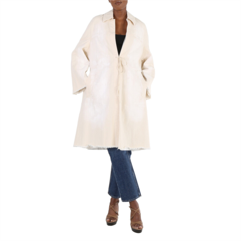 Marni Ladies Dust Coat In Vintage Effect Denim in Snow-white Brand Size 40 (US Size 6) Marni Ladies Dust Coat In Vintage Effect Denim in Snow-white Brand Size 40 (US Size 6)