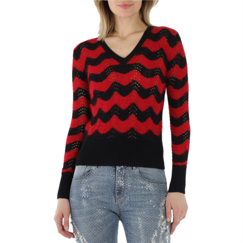 Marni Ladies Zigzag Cotton Jumper Brand Size 40 (US Size 6) Marni Ladies Zigzag Cotton Jumper Brand Size 40 (US Size 6)