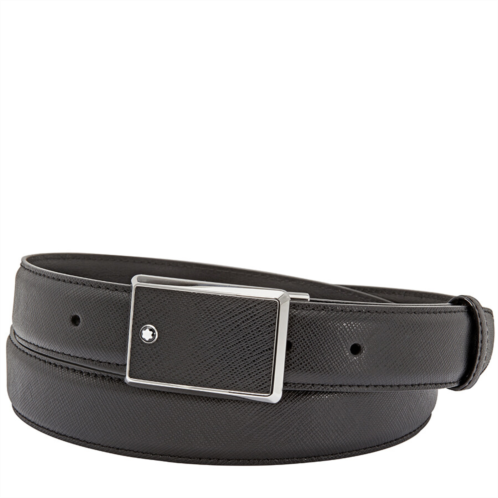 Montblanc Black Saffiano Leather Belt Montblanc Black Saffiano Leather Belt