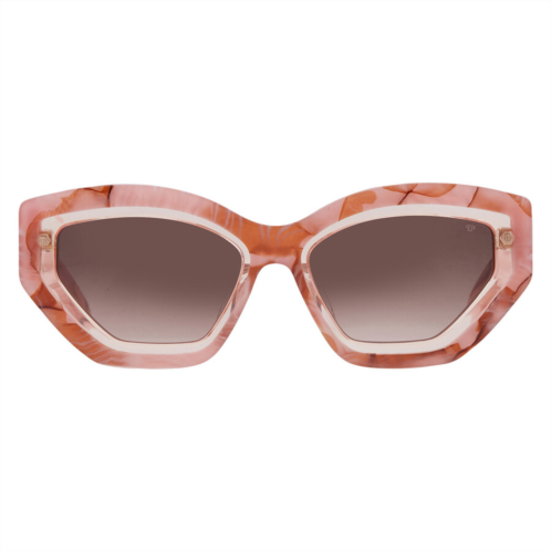 Philipp Plein Brown Gradient Cat Eye Ladies Sunglasses Philipp Plein Brown Gradient Cat Eye Ladies Sunglasses