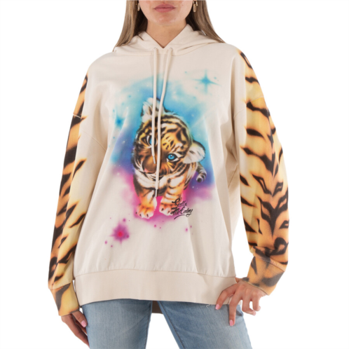 Stella McCartney Ladies Magnolia Tiger Print Cotton Hoodie Brand Size 40 (US Size 6) Stella McCartney Ladies Magnolia Tiger Print Cotton Hoodie Brand Size 40 (US Size 6)