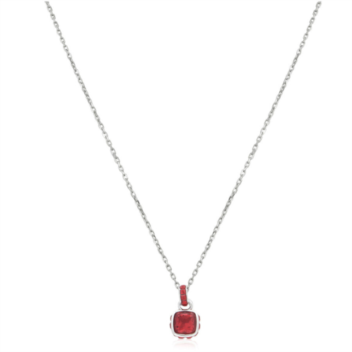 Swarovski Birthstone Pendant Jul Pendant Rhodium Shiny Red Swarovski Birthstone Pendant Jul Pendant Rhodium Shiny Red