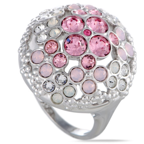 Swarovski Cherie Pink and Clear Crystals Flowers Ring Swarovski Cherie Pink and Clear Crystals Flowers Ring