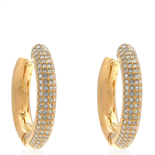 Swarovski Dextera Pierced Earrings Hoop Gold Shiny Crystal Swarovski Dextera Pierced Earrings Hoop Gold Shiny Crystal