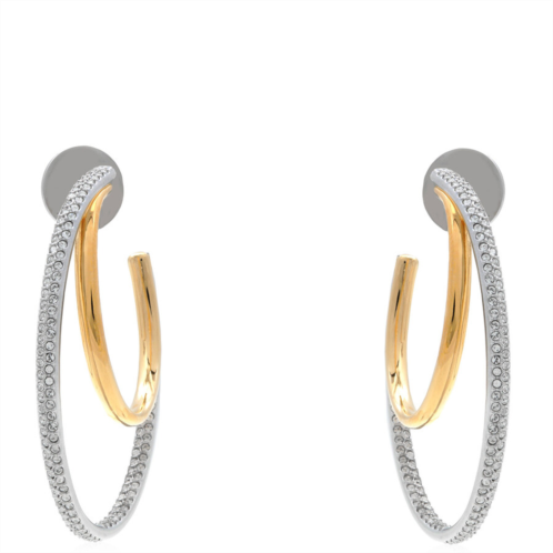 Swarovski Hyperbola Pierced Earrings Mixed Plating Clear Swarovski Hyperbola Pierced Earrings Mixed Plating Clear