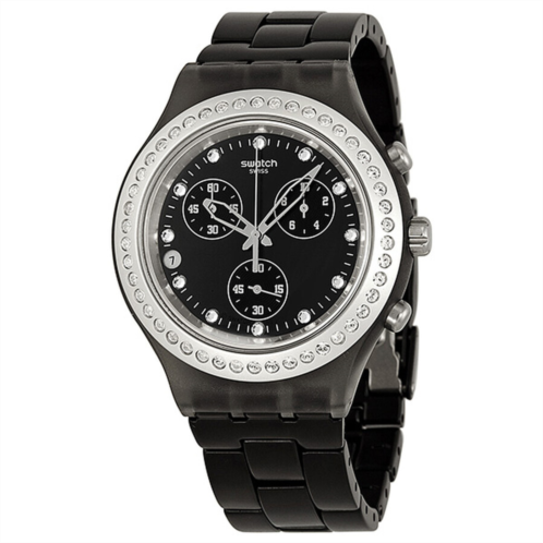 Swatch Irony Diaphane Full Blooded Stoneheart Silver Black Dial Chronograph Unisex Watch Swatch Irony Diaphane Full Blooded Stoneheart Silver Black Dial Chronograph Unisex Watch