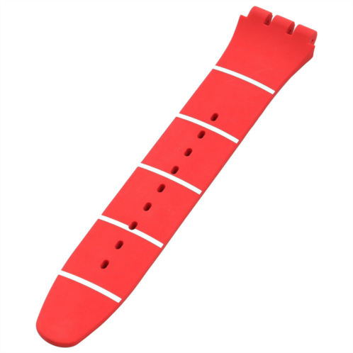 Swatch Silicone Red & White Watch Band 6H Swatch Silicone Red & White Watch Band 6H