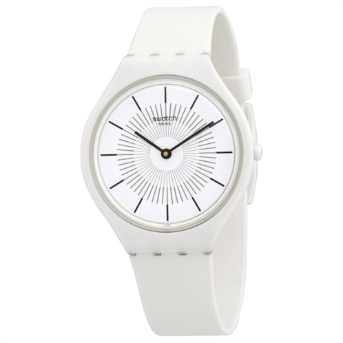 Swatch Skinpure White Silicone Rubber Watch Swatch Skinpure White Silicone Rubber Watch