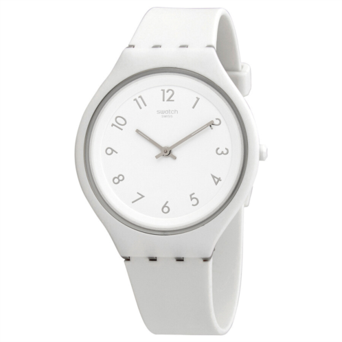 Swatch Skinsnow White Silicone Skin Unisex Watch Swatch Skinsnow White Silicone Skin Unisex Watch