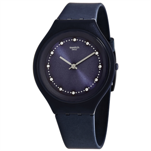 Swatch Skinsparks Dark Blue Sun-brushed Dial Unisex Watch Swatch Skinsparks Dark Blue Sun-brushed Dial Unisex Watch