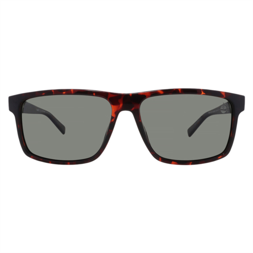 Timberland Polarized Green Rectangular Mens Sunglasses Timberland Polarized Green Rectangular Mens Sunglasses