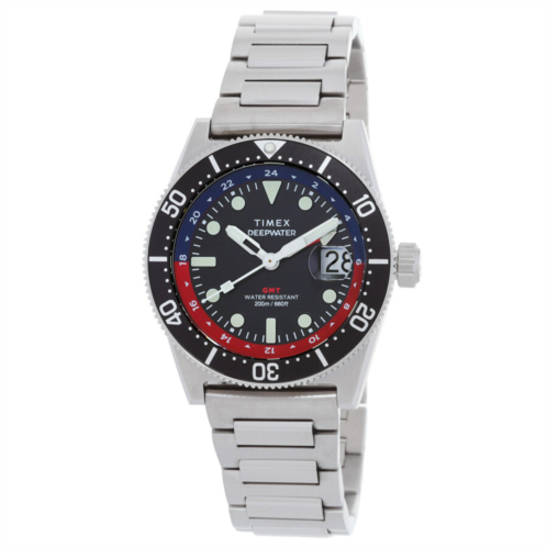 Timex Deepwater Reef Quartz Black Dial Mens Watch Timex Deepwater Reef Quartz Black Dial Mens Watch