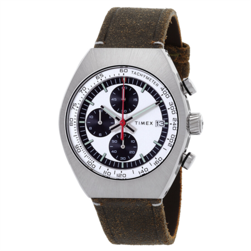 Timex Legacy Tonneau Chronograph Quartz Silver Dial Mens Watch Timex Legacy Tonneau Chronograph Quartz Silver Dial Mens Watch