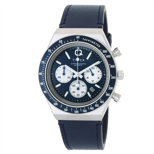 Timex Q Chronograph Quartz Blue Dial Mens Watch TW2W51700 Timex Q Chronograph Quartz Blue Dial Mens Watch TW2W51700