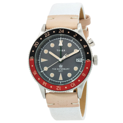Timex Waterbury Traditional GMT Quartz Coke Bezel Mens Watch Timex Waterbury Traditional GMT Quartz Coke Bezel Mens Watch