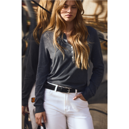 H&M Long-Sleeved Polo Shirt H&M Long-Sleeved Polo Shirt