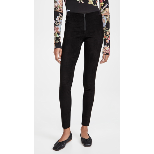 Alice olivia Front Zip Suede Leggings Alice olivia Front Zip Suede Leggings