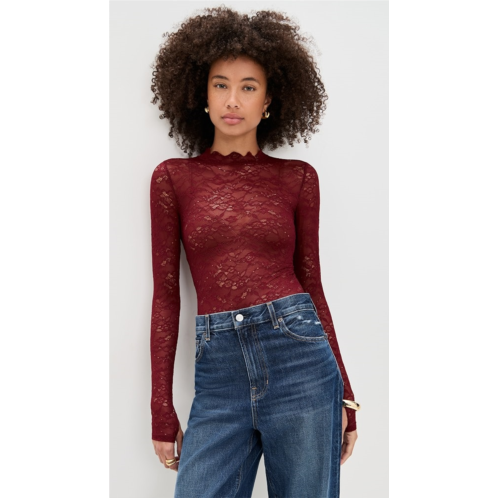 Alice olivia Taeyn Lace Crew Neck Bodysuit Alice olivia Taeyn Lace Crew Neck Bodysuit