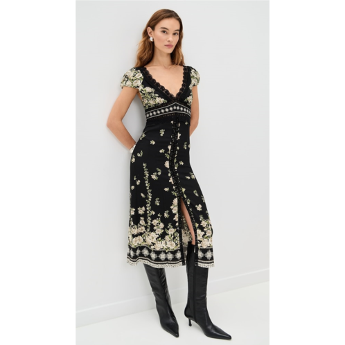 Alice olivia Rose Lace Detail Midi Dress Alice olivia Rose Lace Detail Midi Dress