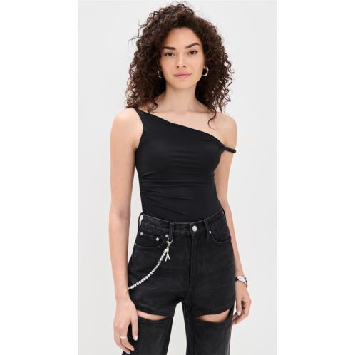 Alice olivia Bianca Twist Off Shoulder Bodysuit Alice olivia Bianca Twist Off Shoulder Bodysuit