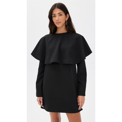 GANNI Light Twill Suiting Circle Collar Mini Dress GANNI Light Twill Suiting Circle Collar Mini Dress