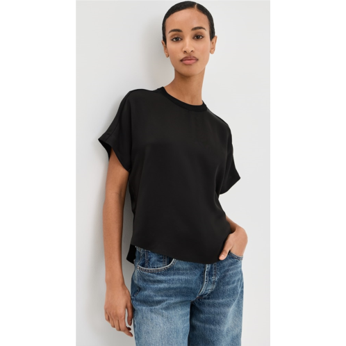 SIMKHAI Addy Knit Back T-Shirt SIMKHAI Addy Knit Back T-Shirt