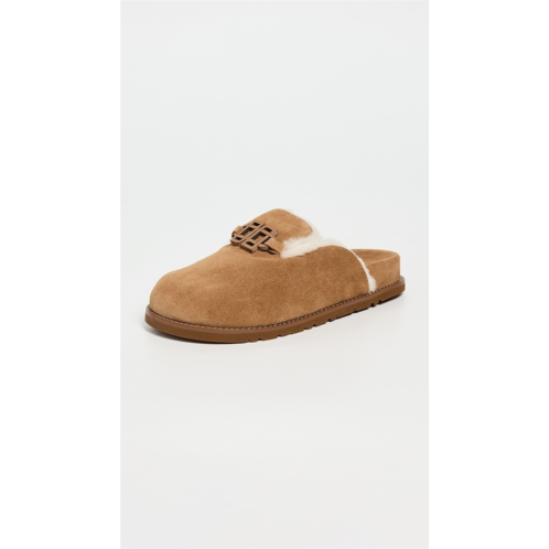 SIMKHAI Mila Suede Shearling Slippers SIMKHAI Mila Suede Shearling Slippers