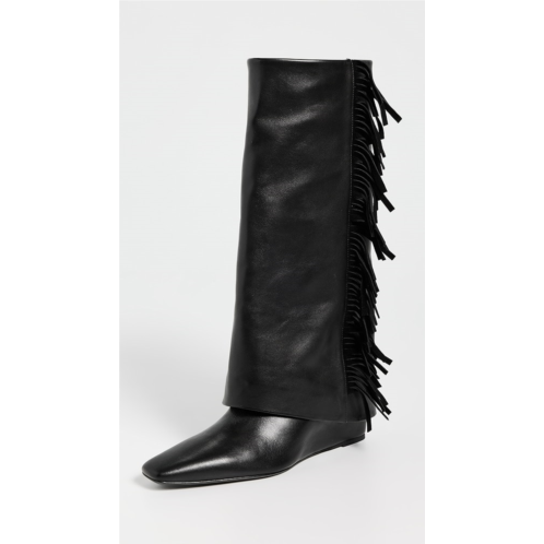 SIMKHAI Quinn Leather Fringe Boots SIMKHAI Quinn Leather Fringe Boots