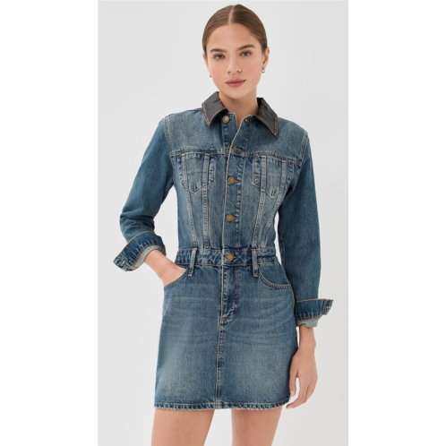 SIMKHAI Maxella Denim Jacket Mini Dress SIMKHAI Maxella Denim Jacket Mini Dress