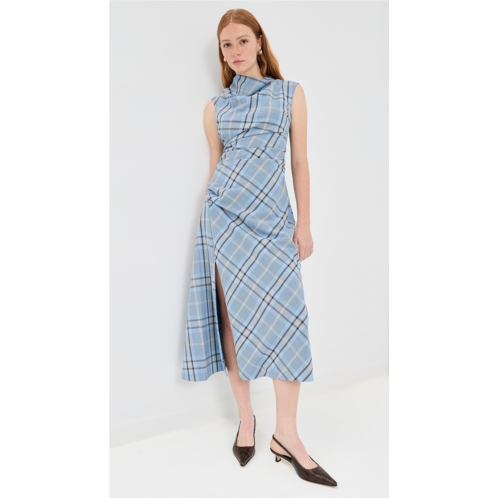 SIMKHAI Burke Draped Midi Dress SIMKHAI Burke Draped Midi Dress