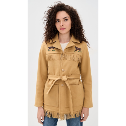 MOTHER The Roadside Faux Suede Jacket MOTHER The Roadside Faux Suede Jacket